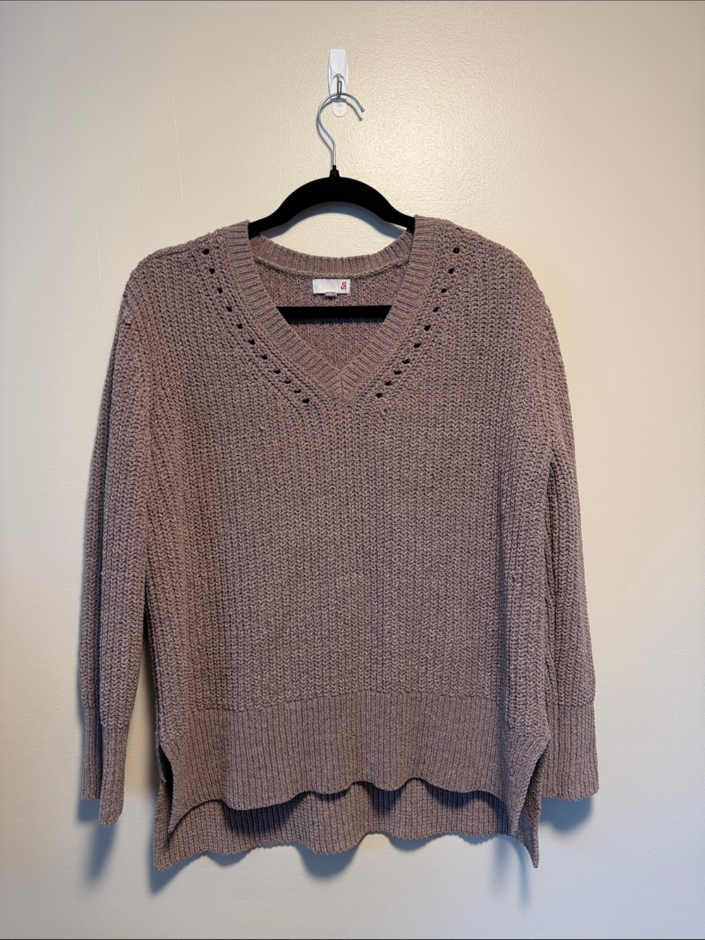 V‑Neck Knit Sweater